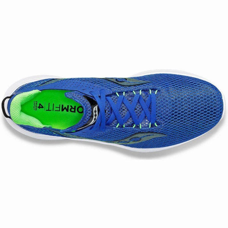 Men's Saucony Kinvara 14 Running Shoes Blue / Green | SG S89471-T47