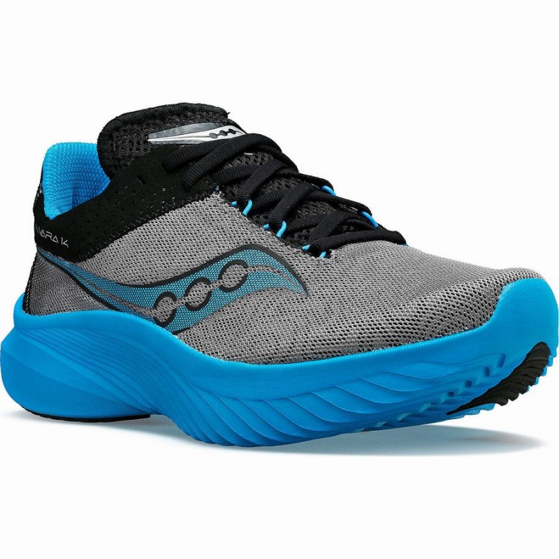 Men's Saucony Kinvara 14 Running Shoes Blue Grey | SG S14687-D43