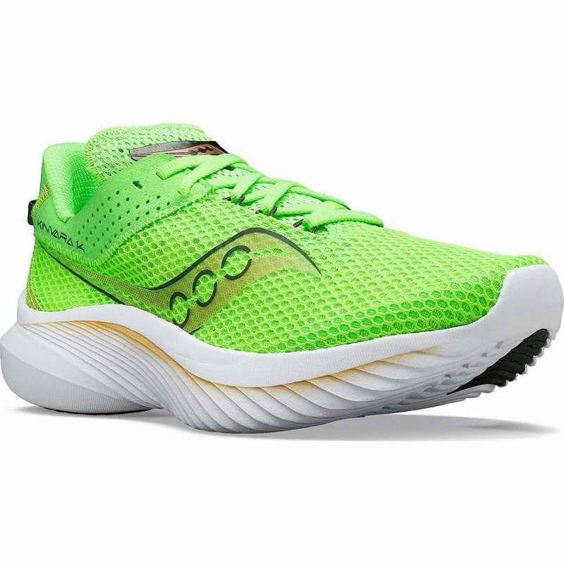 Men's Saucony Kinvara 14 Running Shoes Green / Gold | SG S51748-U51