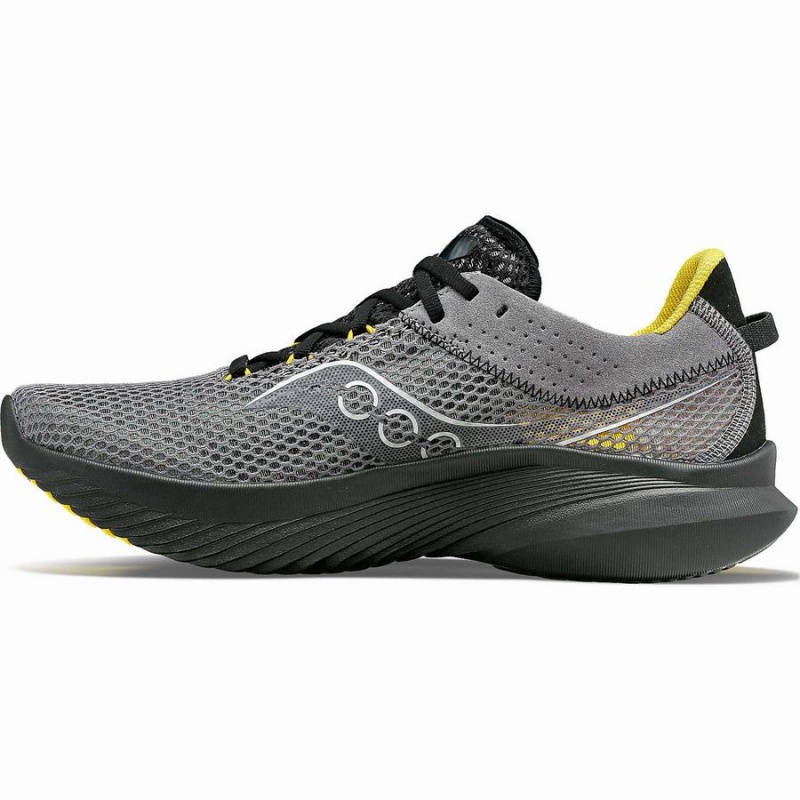 Men's Saucony Kinvara 14 Running Shoes Grey / Black | SG S93652-C40