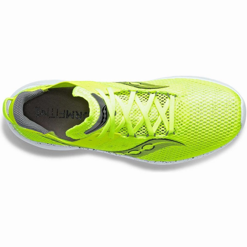 Men's Saucony Kinvara 14 Running Shoes Yellow / Black | SG S40678-S87