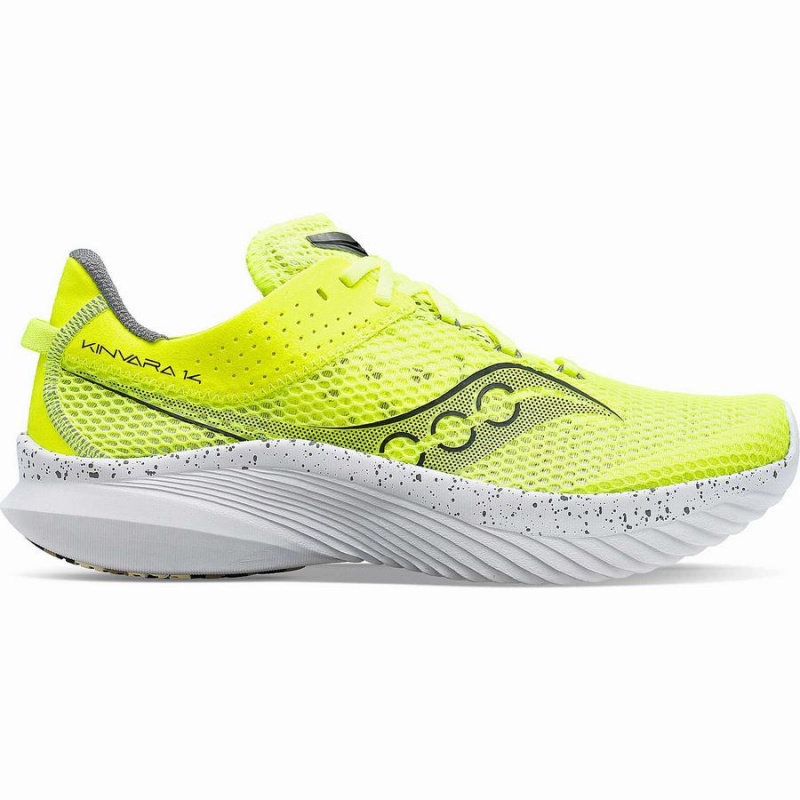 Men\'s Saucony Kinvara 14 Running Shoes Yellow / Black | SG S40678-S87