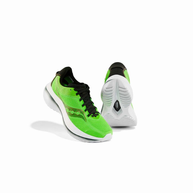 Men's Saucony Kinvara Pro Running Shoes Slime / Umbra | SG S57689-K78