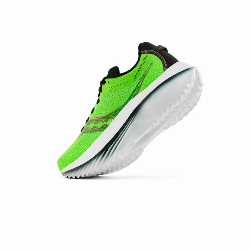 Men's Saucony Kinvara Pro Running Shoes Slime / Umbra | SG S57689-K78