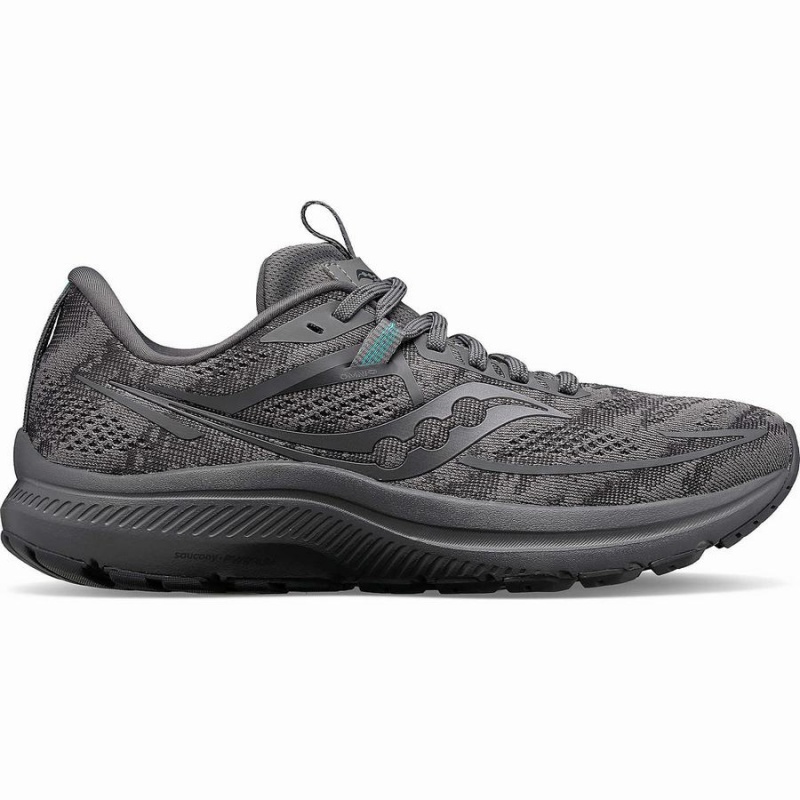 Men\'s Saucony Omni 21 Wide Running Shoes Grey | SG S53298-E25