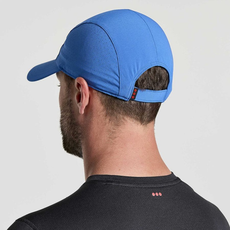 Men's Saucony Outpace Hats Blue | SG S90371-U39