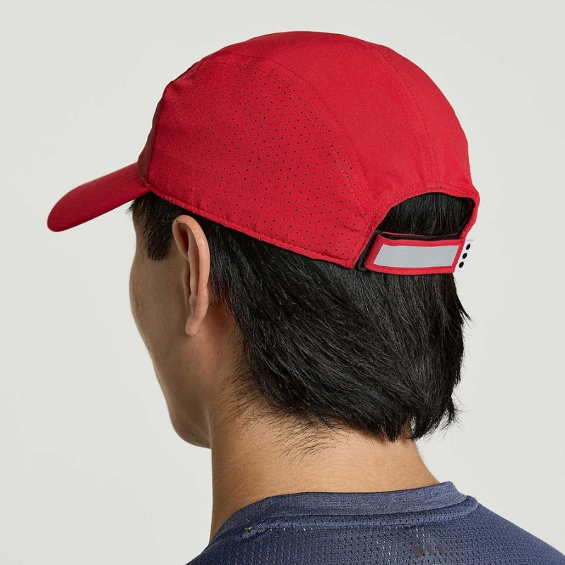 Men's Saucony Outpace Hats Red | SG S19834-U91