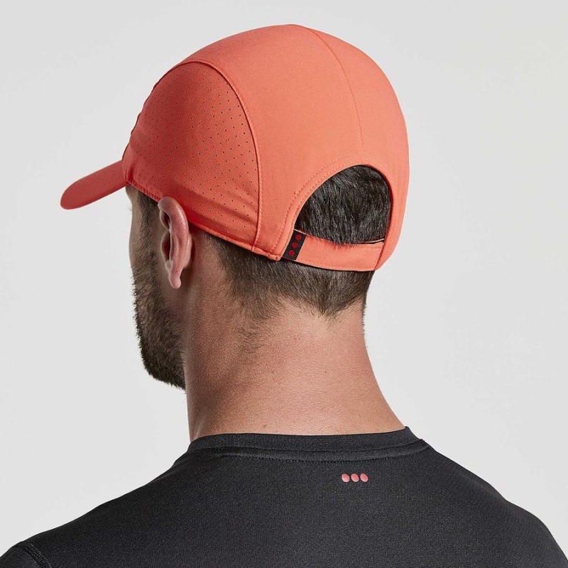 Men's Saucony Outpace Hats Red | SG S26783-Y29