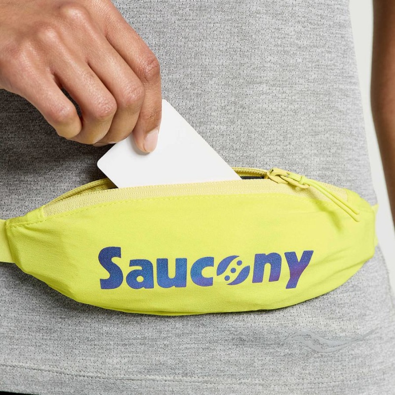 Men's Saucony Outpace Run Belt Belt Bags Yellow | SG S24659-A58