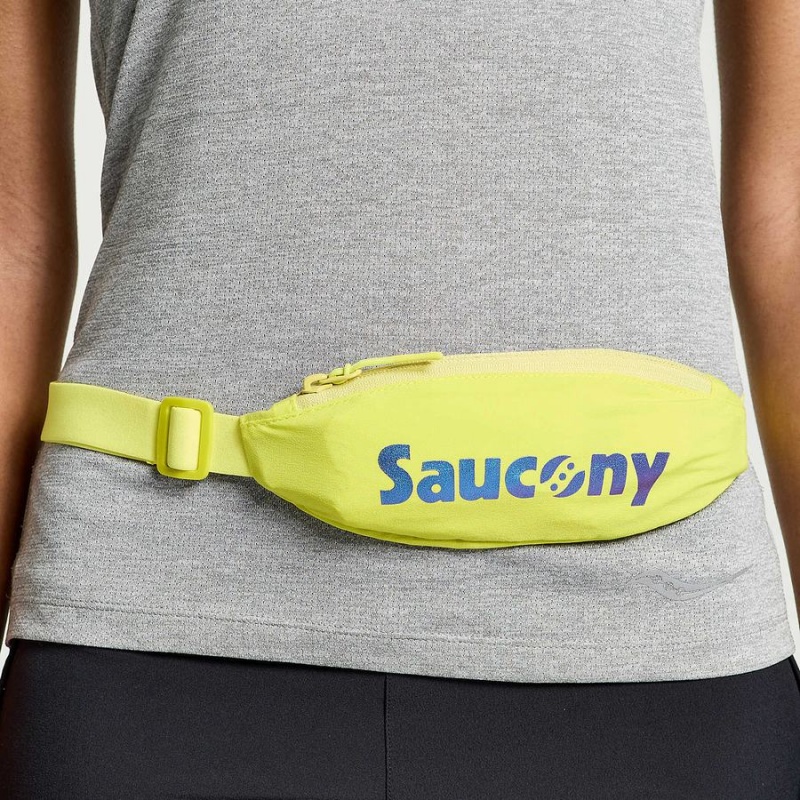 Men's Saucony Outpace Run Belt Belt Bags Yellow | SG S24659-A58