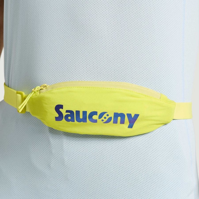 Men\'s Saucony Outpace Run Belt Belt Bags Yellow | SG S24659-A58