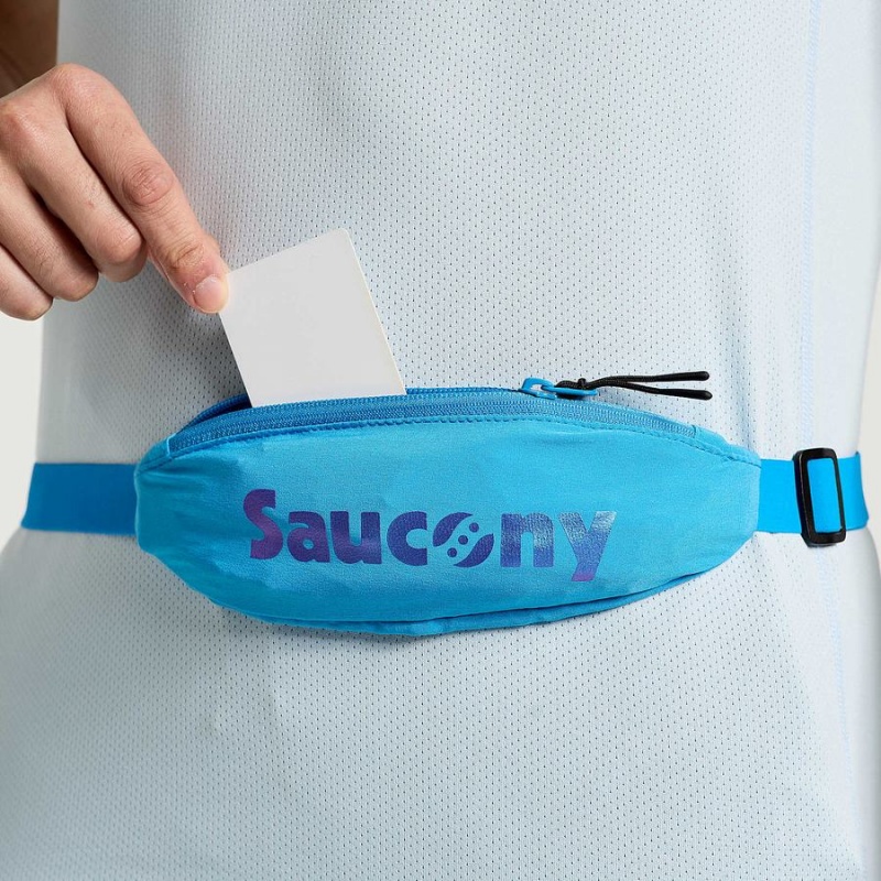 Men's Saucony Outpace Run Belt Belt Bags AZURE | SG S56890-S94