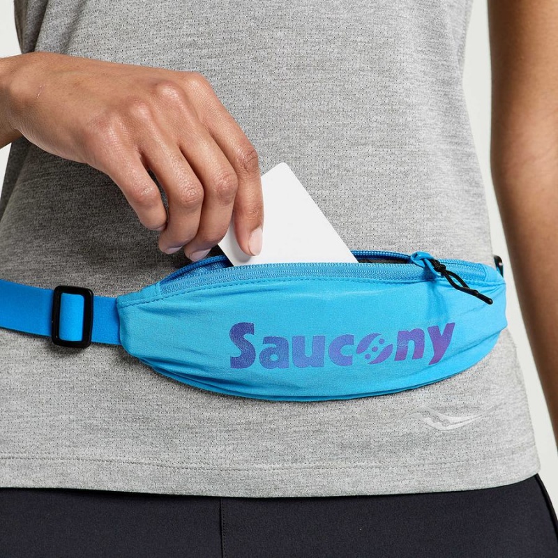 Men's Saucony Outpace Run Belt Belt Bags AZURE | SG S56890-S94