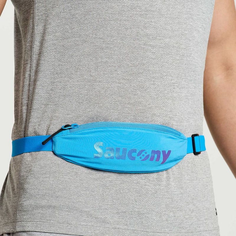 Men's Saucony Outpace Run Belt Belt Bags AZURE | SG S56890-S94