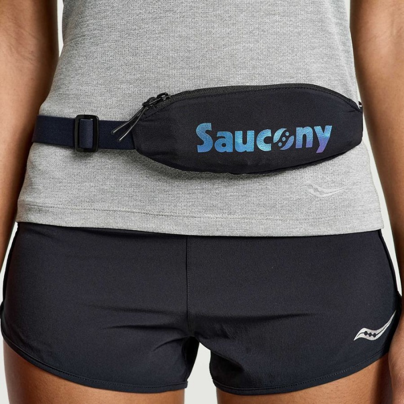 Men\'s Saucony Outpace Run Belt Belt Bags Black | SG S17294-D65