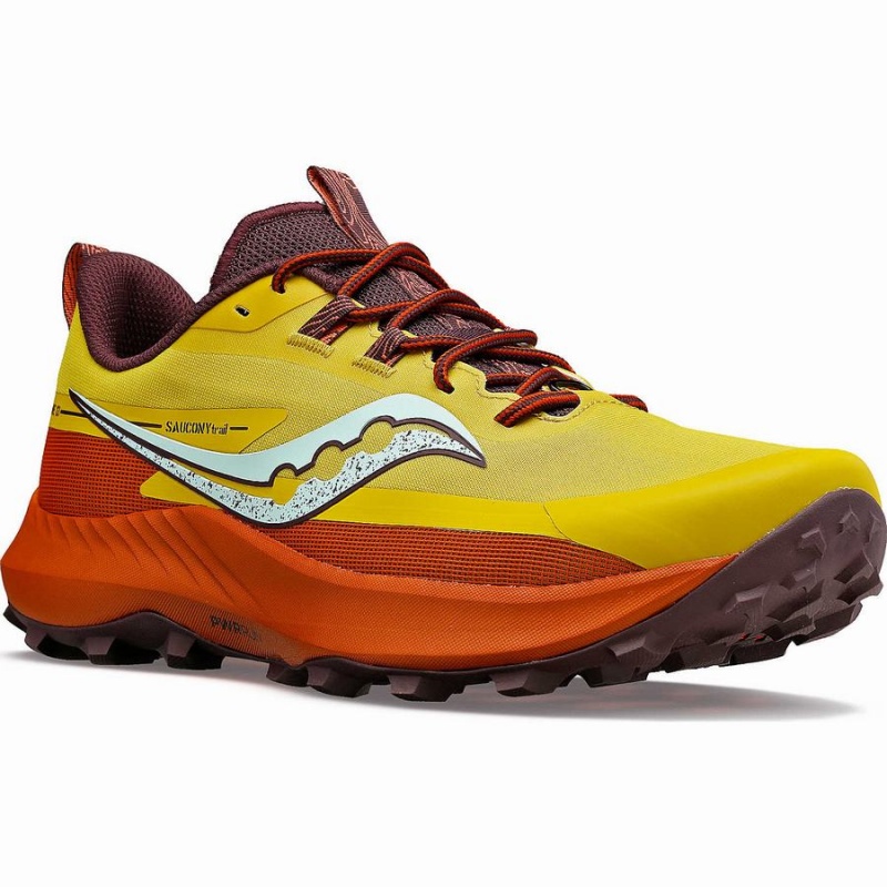 Men's Saucony Peregrine 13 Running Shoes Yellow | SG S07836-Z04