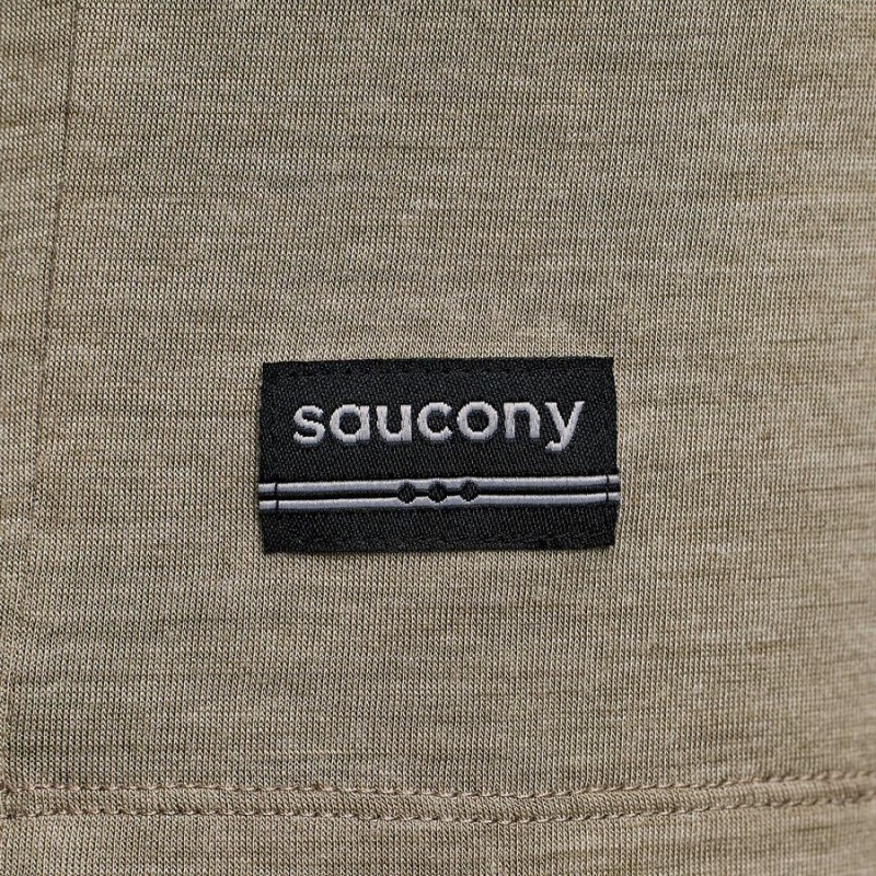 Men's Saucony Peregrine Merino Long Sleeve T Shirts Coffee | SG S59217-G48