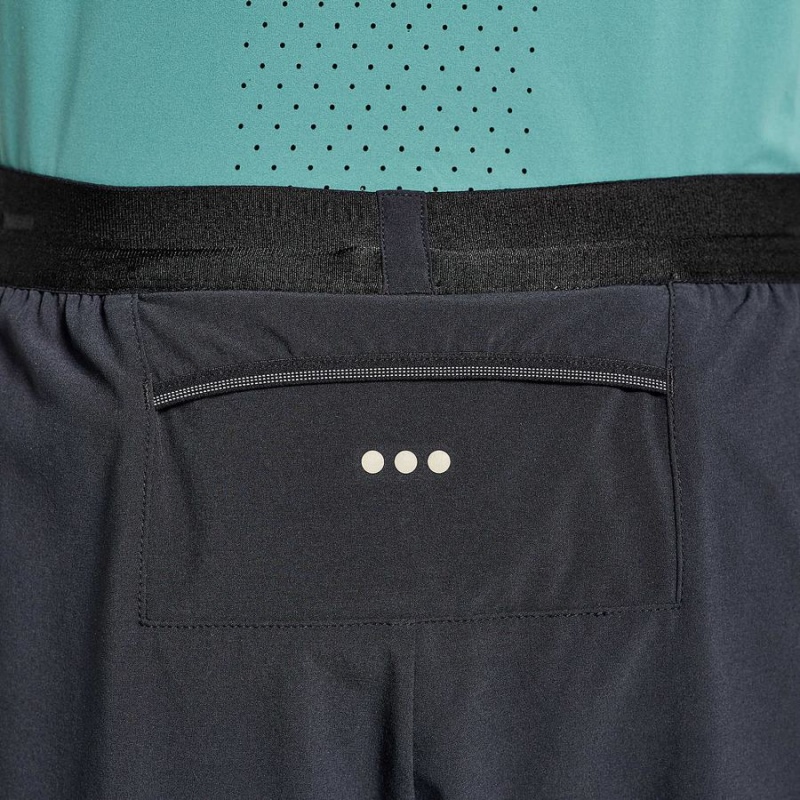 Men's Saucony Pinnacle 2-in-1 Shorts Black | SG S46793-X56