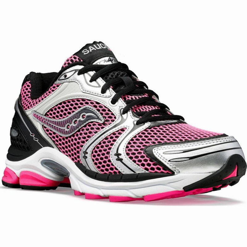 Men's Saucony ProGrid Triumph 4 Sneakers Pink / Silver | SG S87921-B28