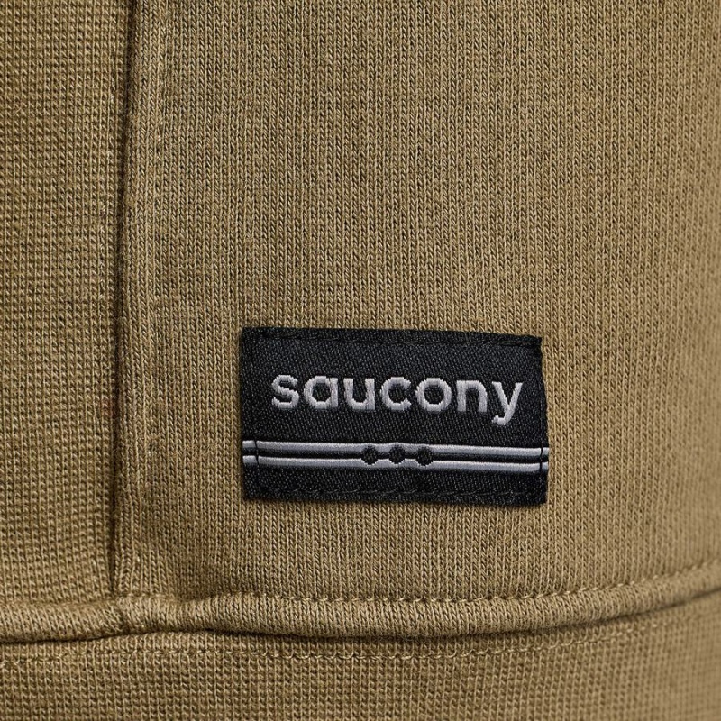 Men's Saucony Recovery Crew Sweatshirt Coffee | SG S06249-Y05