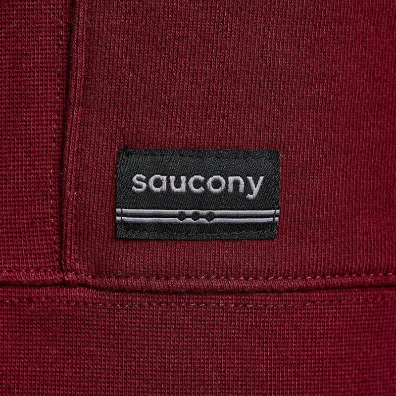 Men's Saucony Recovery Crew Sweatshirt Red | SG S83195-T17