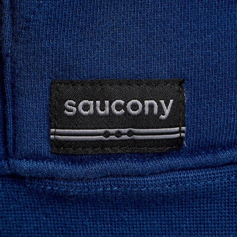 Men's Saucony Recovery Hoody Hoodie Indigo | SG S35872-S54