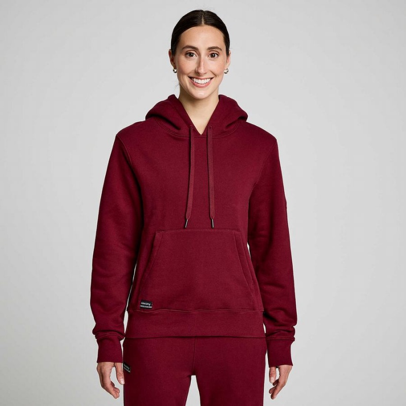 Men's Saucony Recovery Hoody Hoodie Red | SG S97851-G40