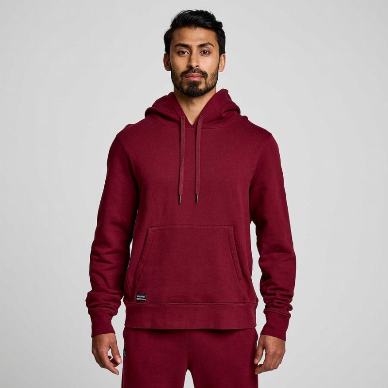 Men's Saucony Recovery Hoody Hoodie Red | SG S97851-G40