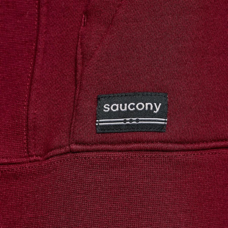 Men's Saucony Recovery Hoody Hoodie Red | SG S97851-G40