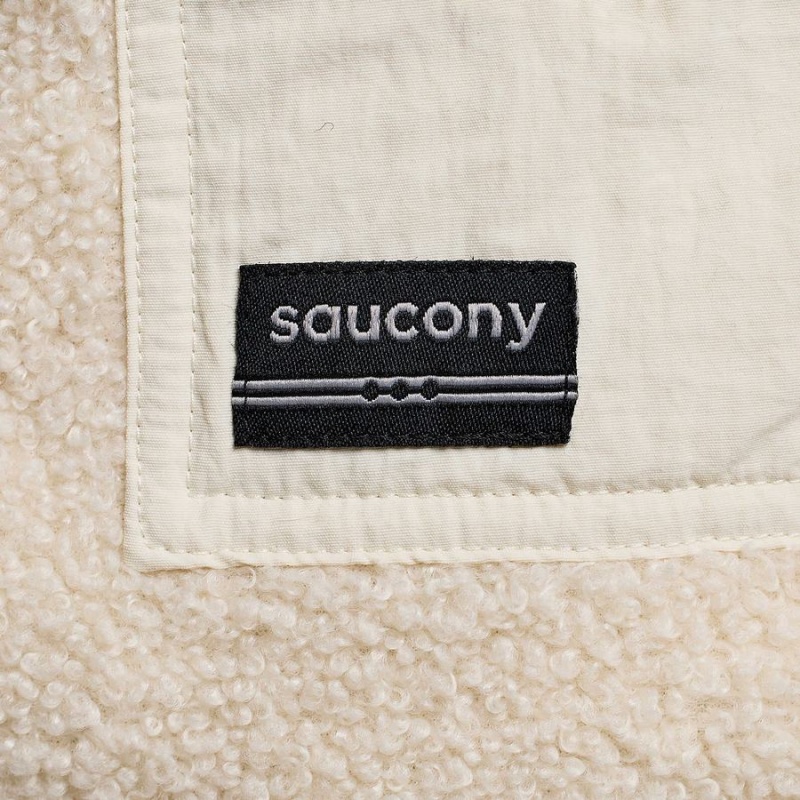 Men's Saucony Recovery Sherpa Pullover Beige | SG S32706-P78