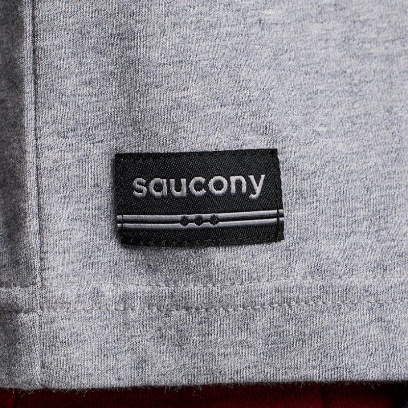 Men's Saucony Recovery Short Sleeve T Shirts Light Grey | SG S76530-N14