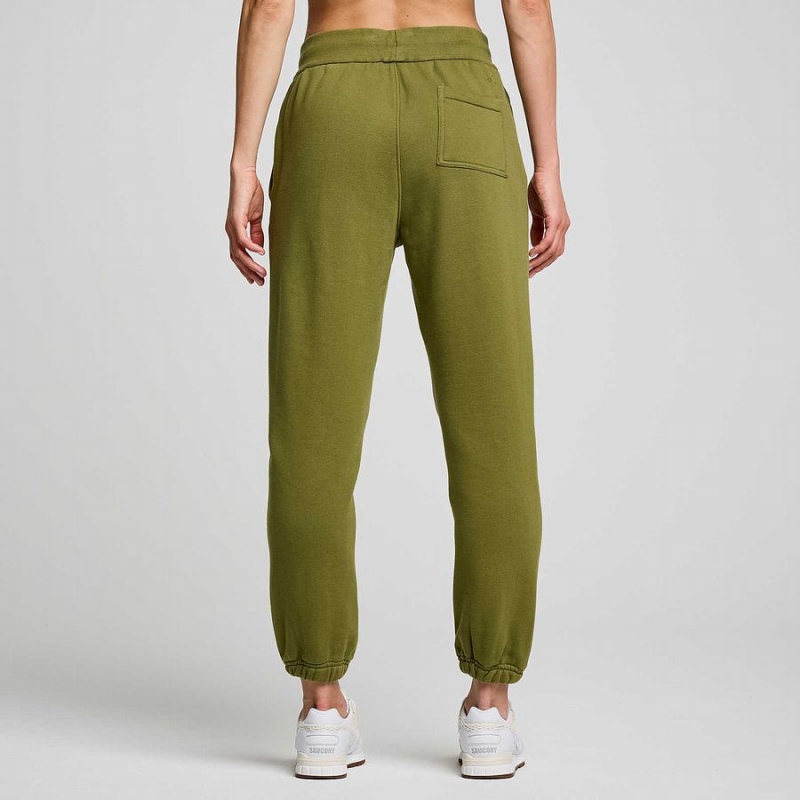 Men's Saucony Recovery Sweatpants Khaki | SG S14605-M72