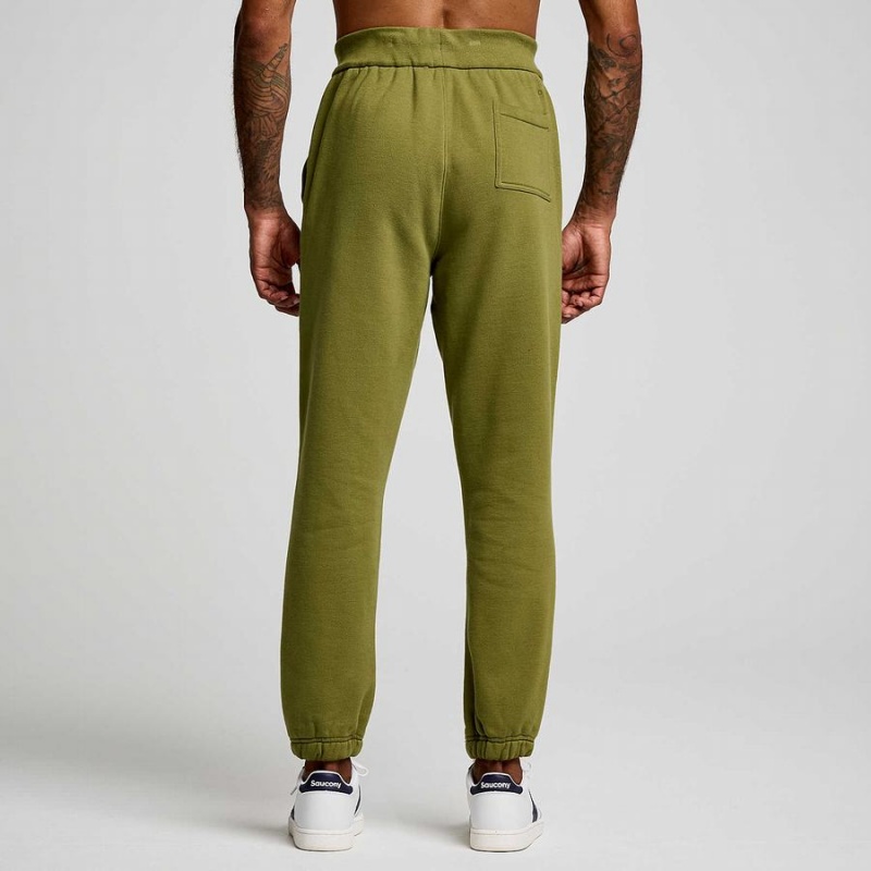 Men's Saucony Recovery Sweatpants Khaki | SG S14605-M72