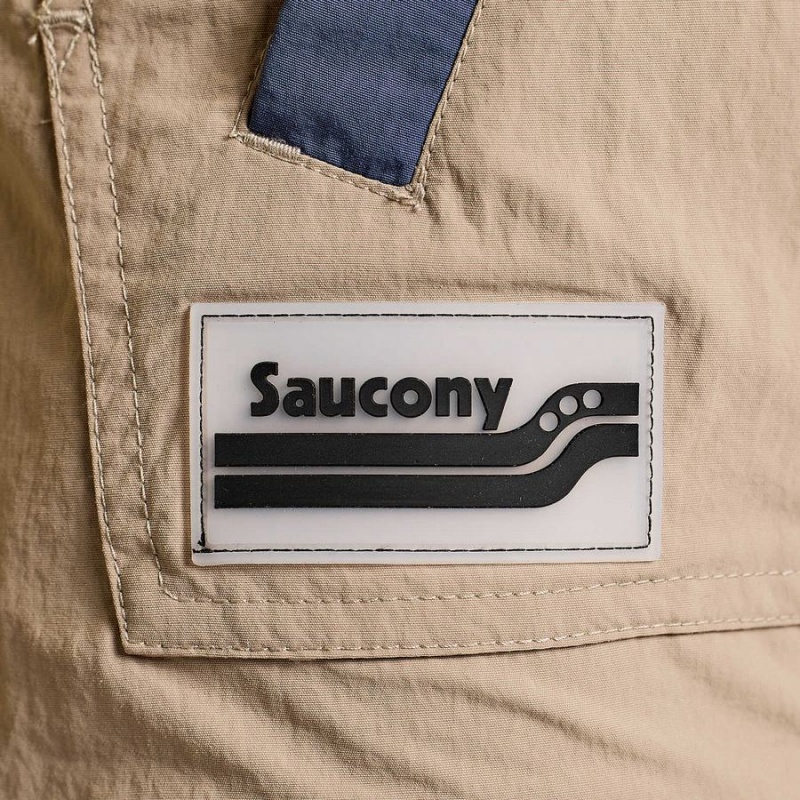 Men's Saucony Rested Anorak Tops Yellow | SG S46153-H98