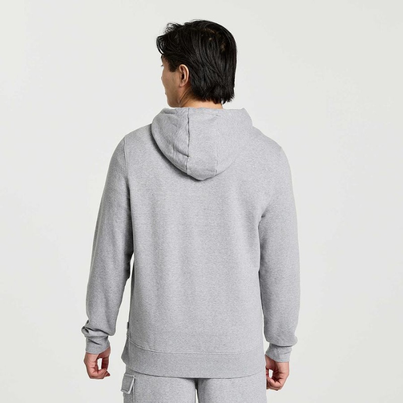 Men's Saucony Rested Hoodie Light Grey | SG S60194-K23