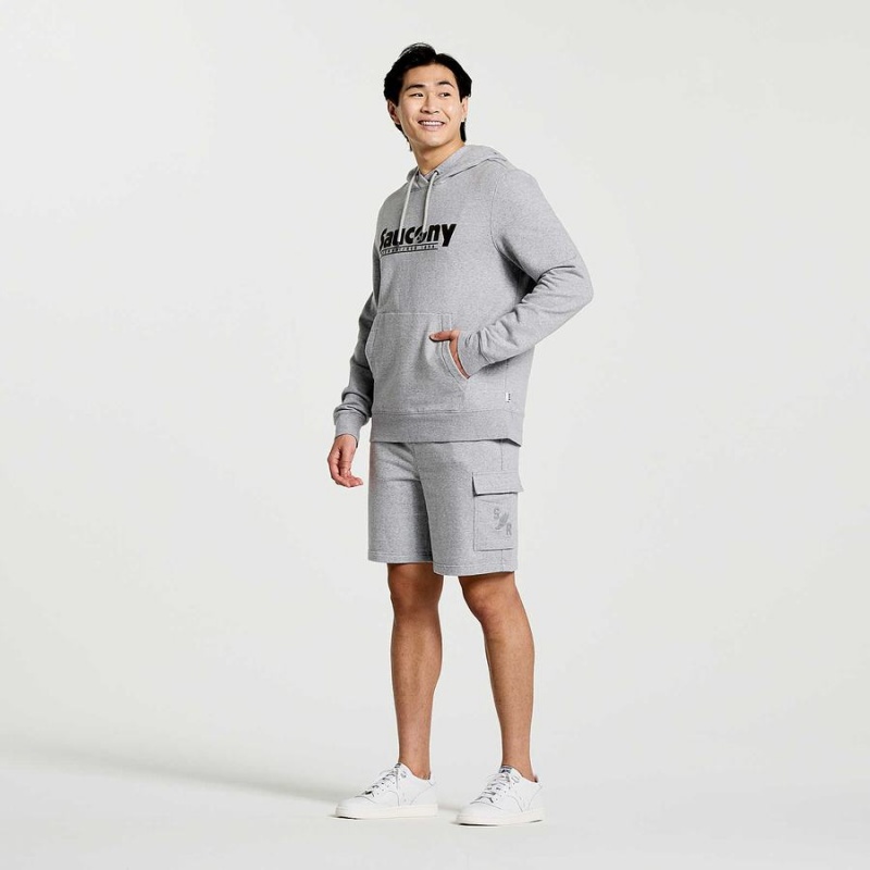 Men's Saucony Rested Hoodie Light Grey | SG S60194-K23