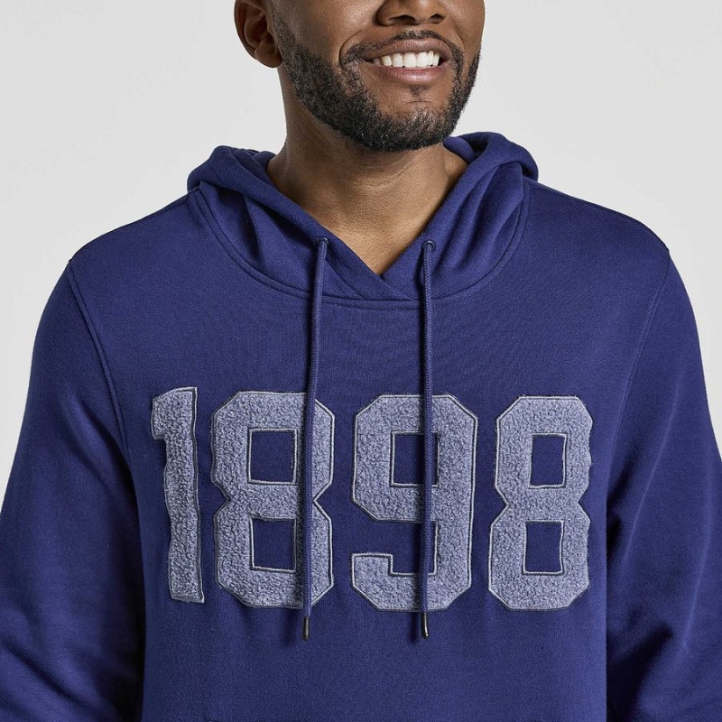 Men's Saucony Rested Hoodie Navy | SG S51083-E13