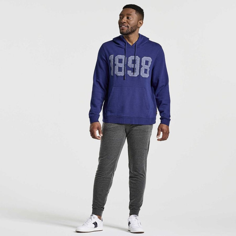 Men's Saucony Rested Hoodie Navy | SG S51083-E13