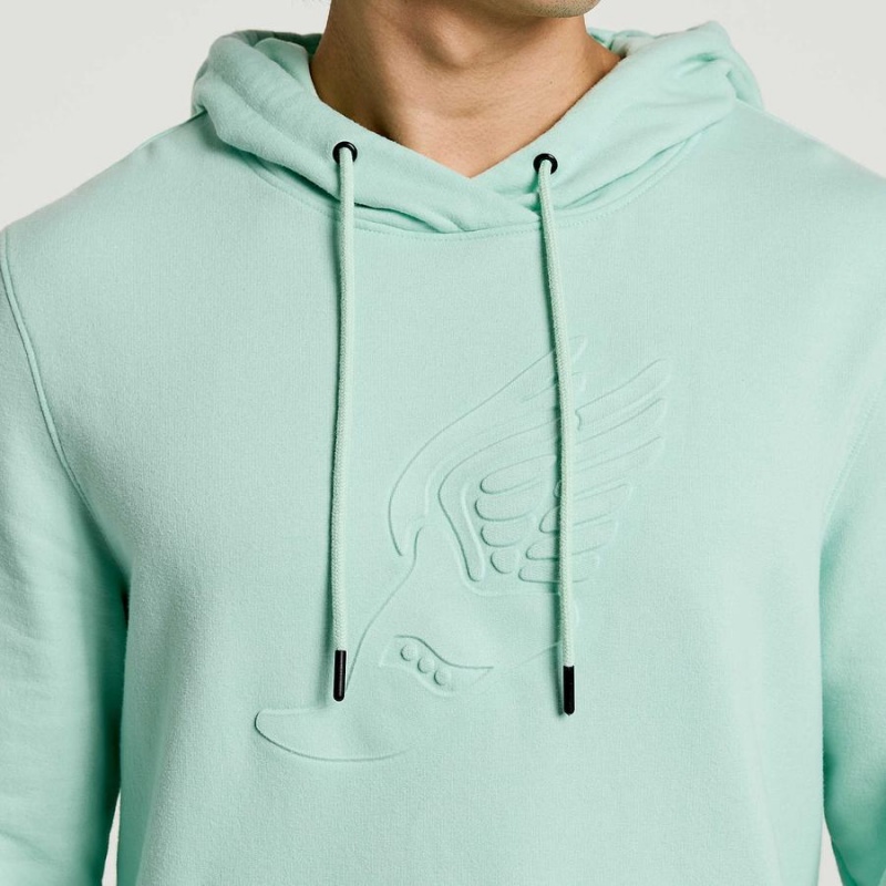 Men's Saucony Rested Hoodie Turquoise | SG S04617-W68