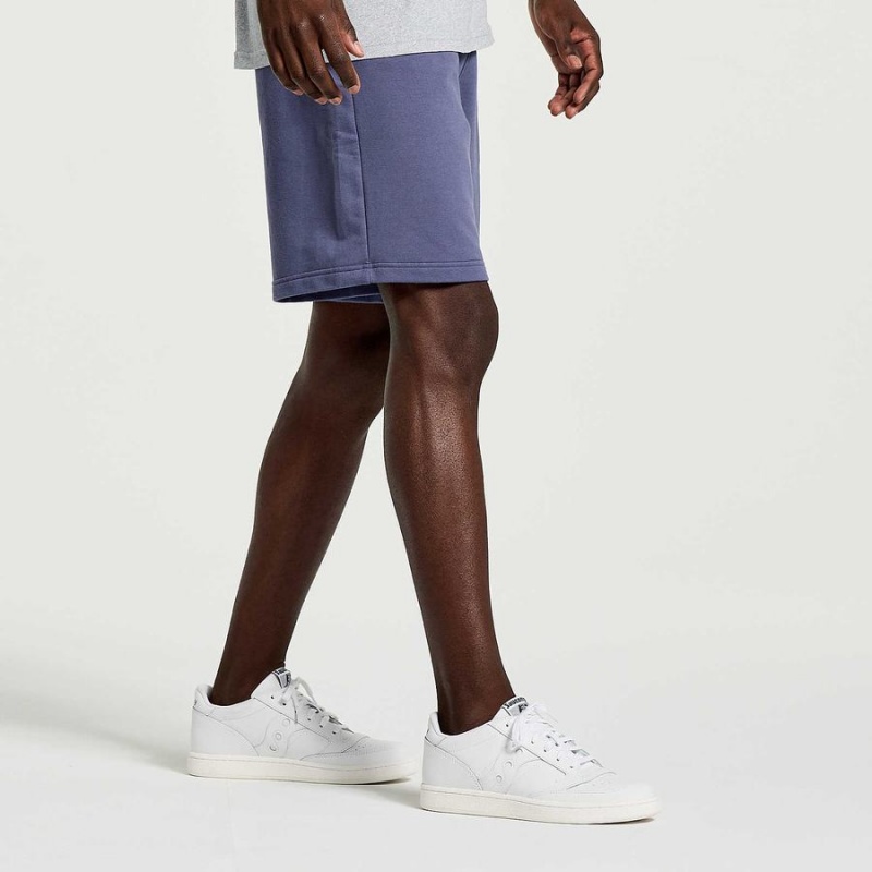 Men's Saucony Rested Sweat Shorts Blue | SG S73689-V12