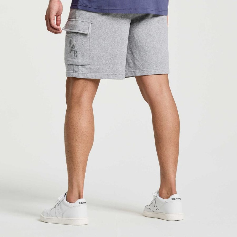 Men's Saucony Rested Sweat Shorts Light Grey | SG S85294-B54