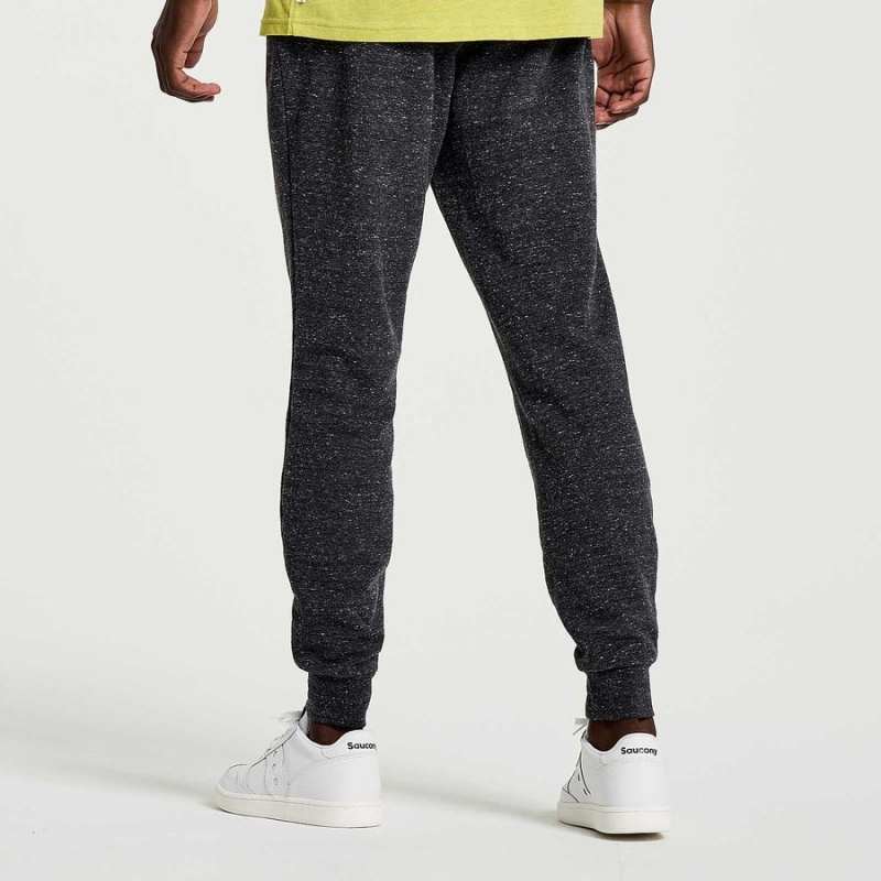 Men's Saucony Rested Sweatpants Black | SG S19726-Z53