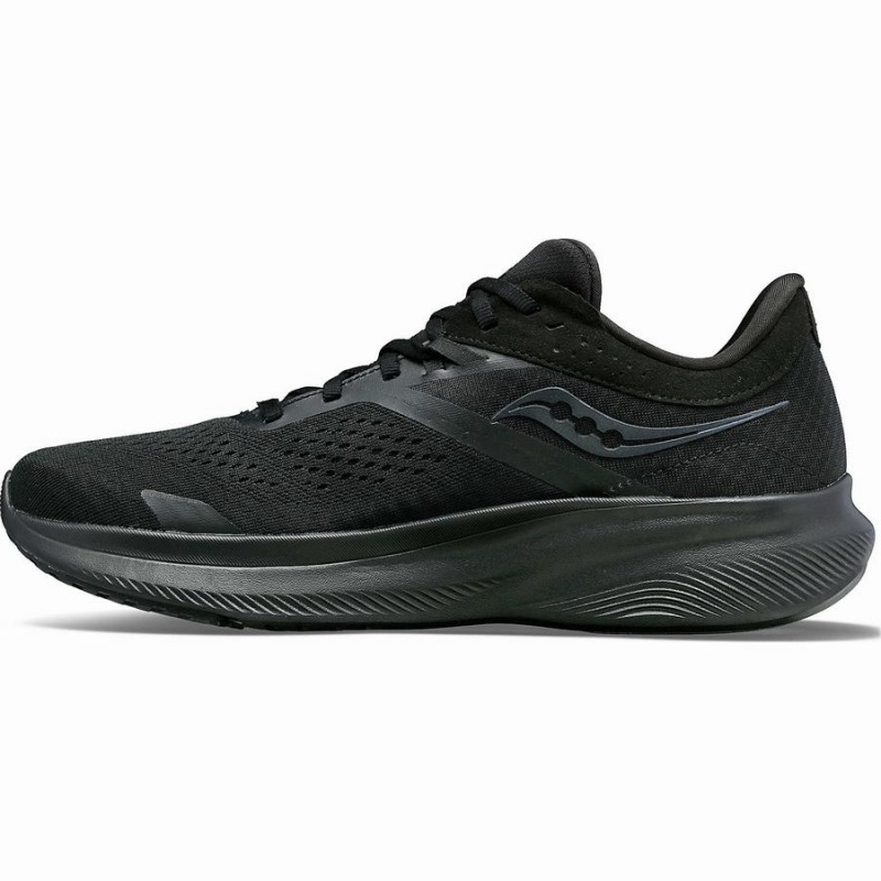 Men's Saucony Ride 16 Running Shoes Black | SG S72045-C60