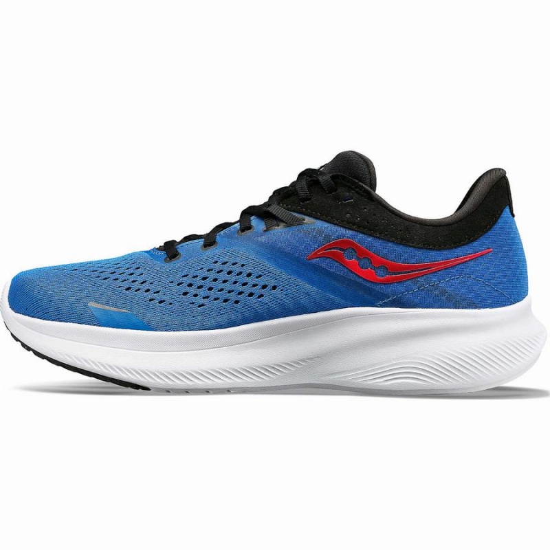 Men's Saucony Ride 16 Running Shoes Blue / Black | SG S18350-B68