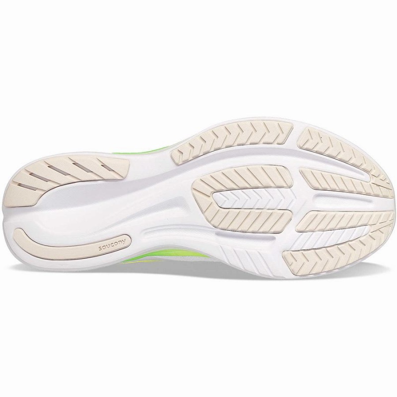 Men's Saucony Ride 16 Running Shoes White / Green | SG S98476-X17