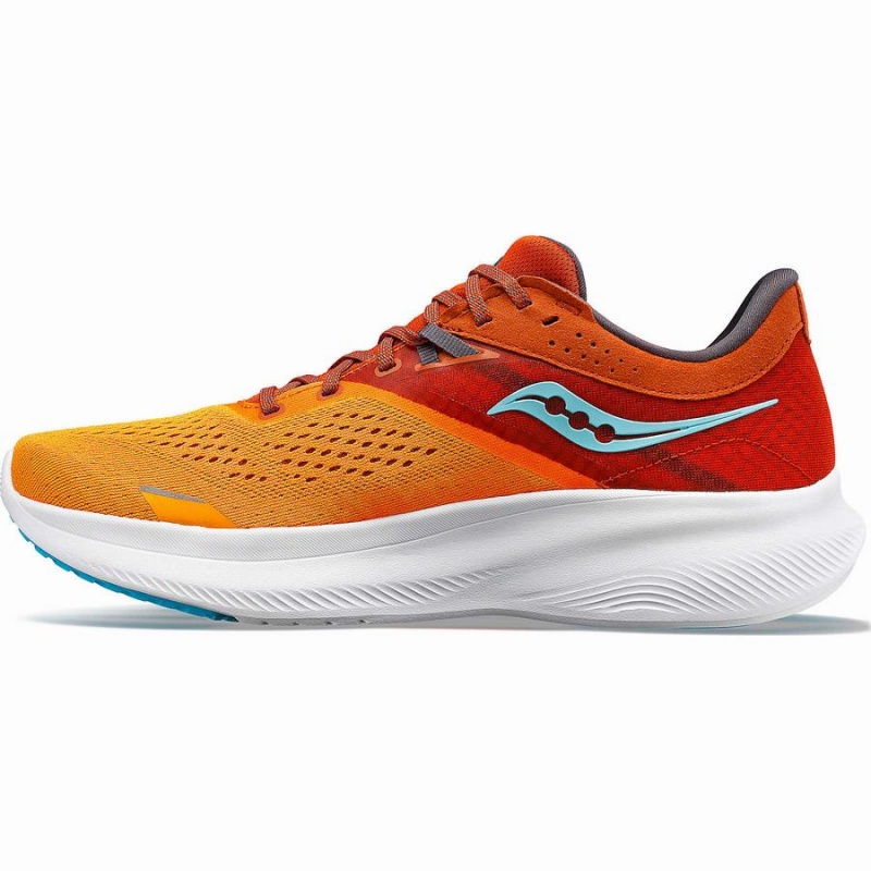 Men's Saucony Ride 16 Wide Running Shoes Yellow / Orange | SG S03247-L91