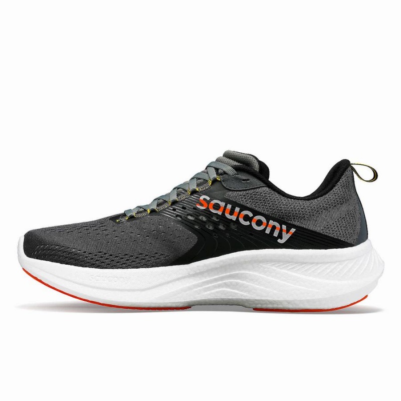 Men's Saucony Ride 17 Running Shoes Grey | SG S69807-N02