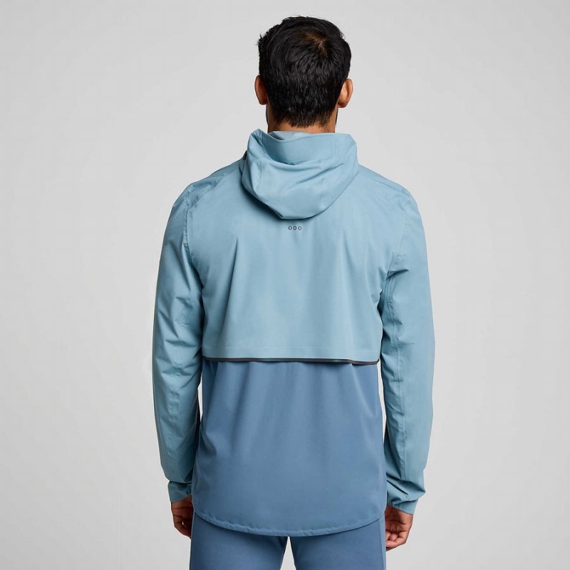 Men's Saucony Runshield Jackets Blue | SG S05489-A52