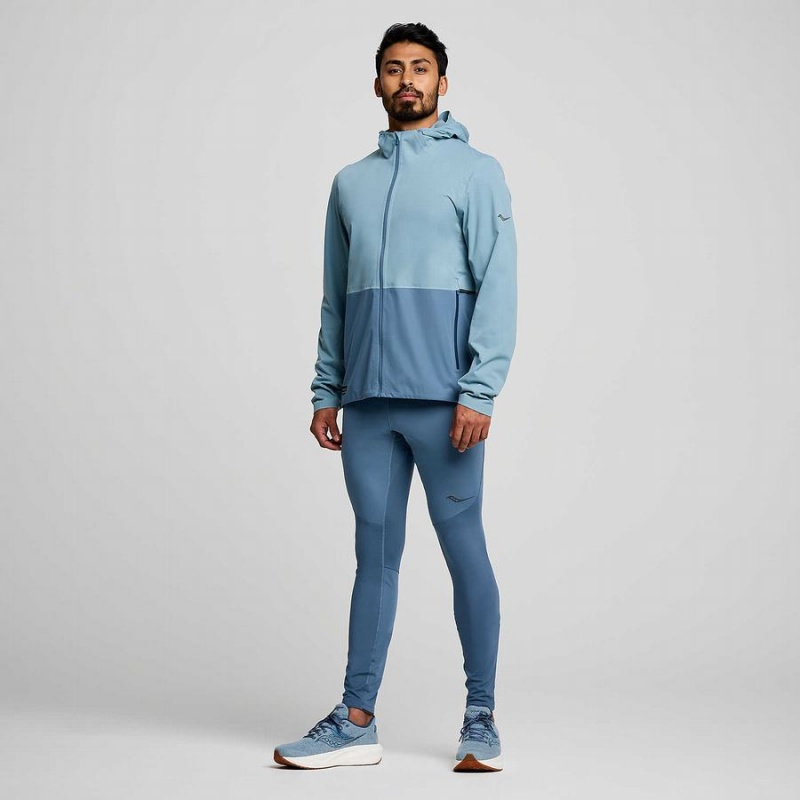 Men's Saucony Runshield Jackets Blue | SG S05489-A52