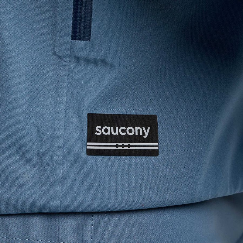 Men's Saucony Runshield Jackets Blue | SG S05489-A52